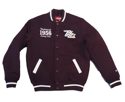 Peterborough Petes CCM Player Series premium Lettermans jacket