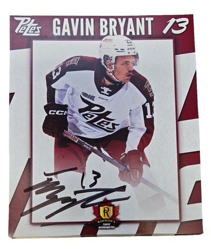 2024-25 Petes oversized autographed hockey prints card