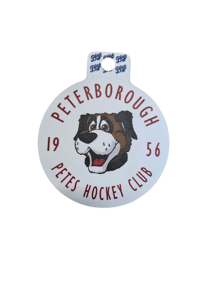 Peterborough Petes Roger the mascot circle sticker