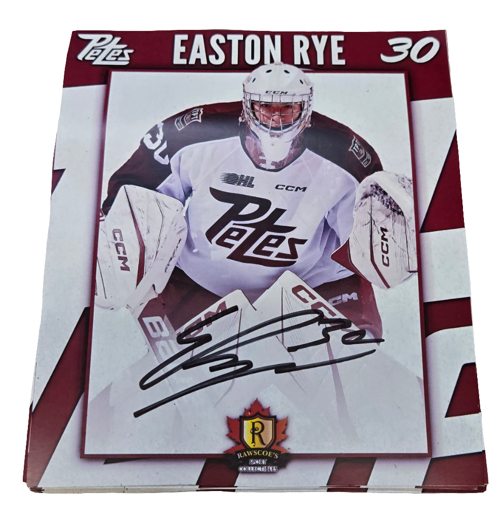 2024-25 Petes oversized autographed hockey prints card