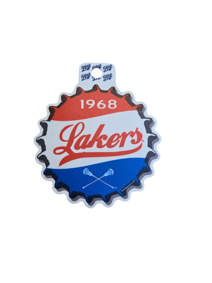 Peterborough Lakers bottle cap retro 1968 sticker