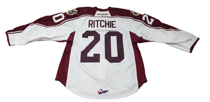 Peterborough Petes Nick Ritchie 2013-14 game worn jersey