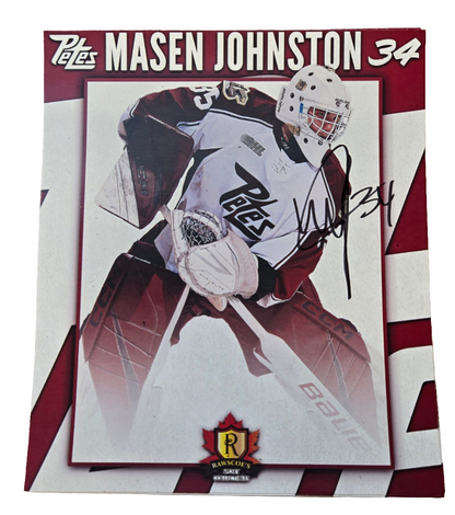 2024-25 Petes oversized autographed hockey prints card