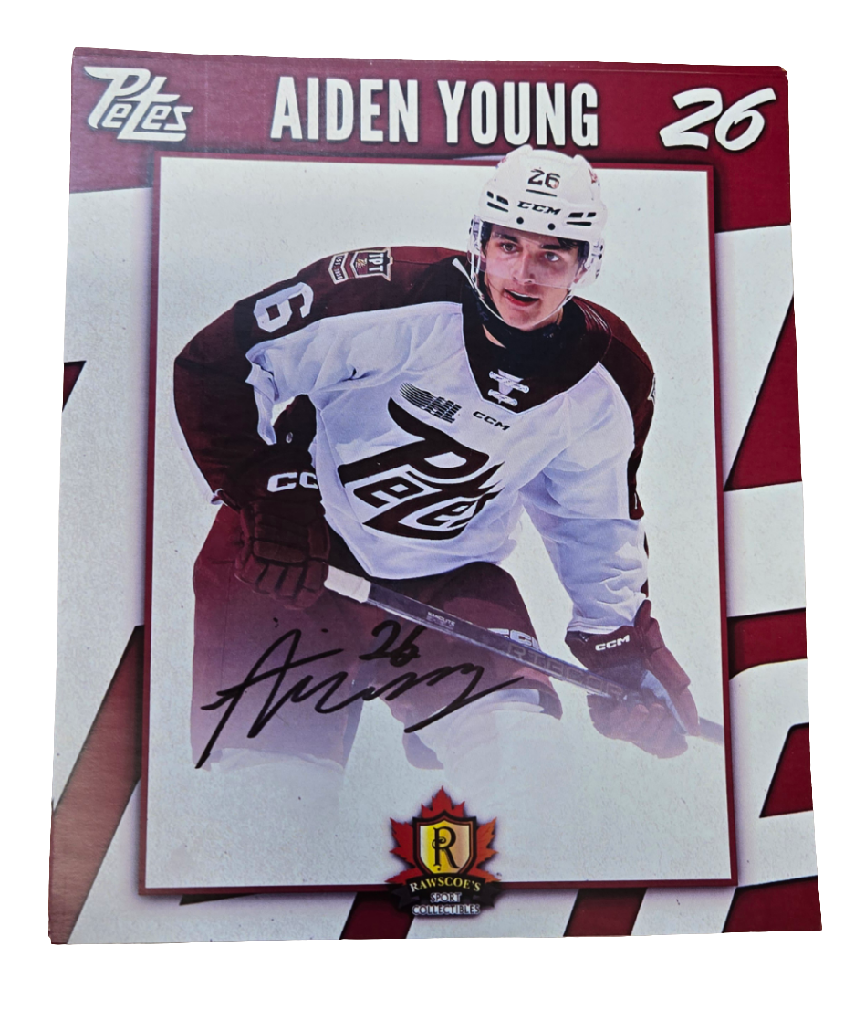 2024-25 Petes oversized autographed hockey prints card