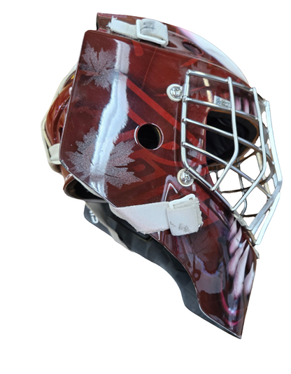 Michael Simpson 2021-22 goalie helmet