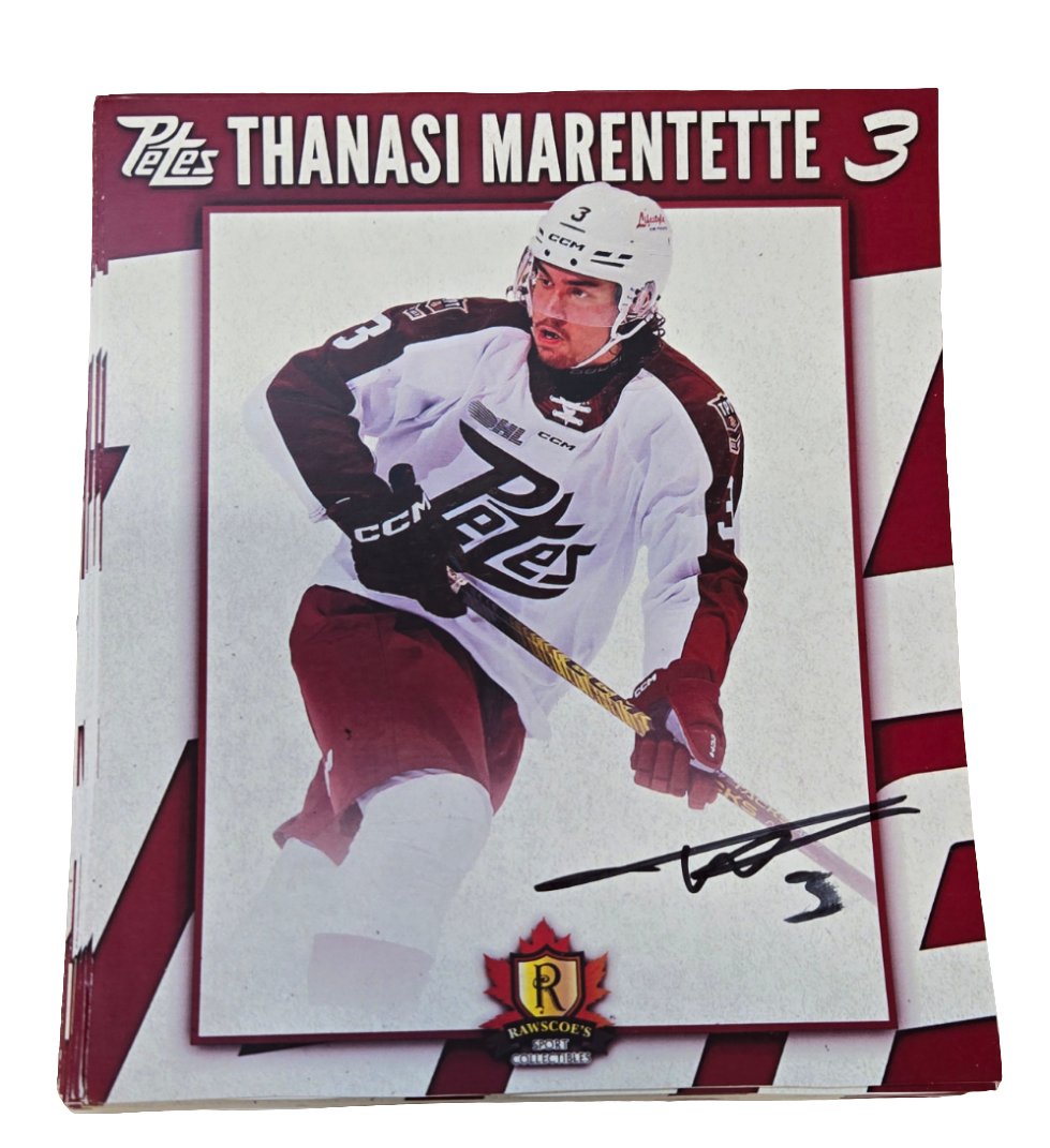 2024-25 Petes oversized autographed hockey prints card