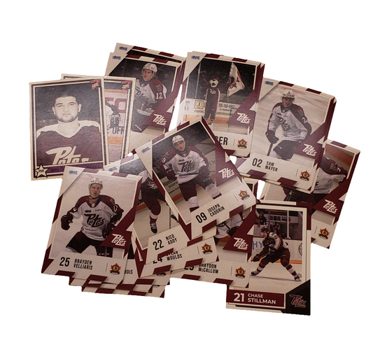 Peterborough Petes 20 card mixer trading card Packs featuring older and newer cards