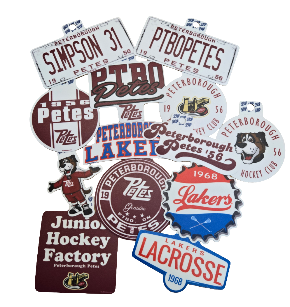 Peterborough Petes & Lakers window stickers