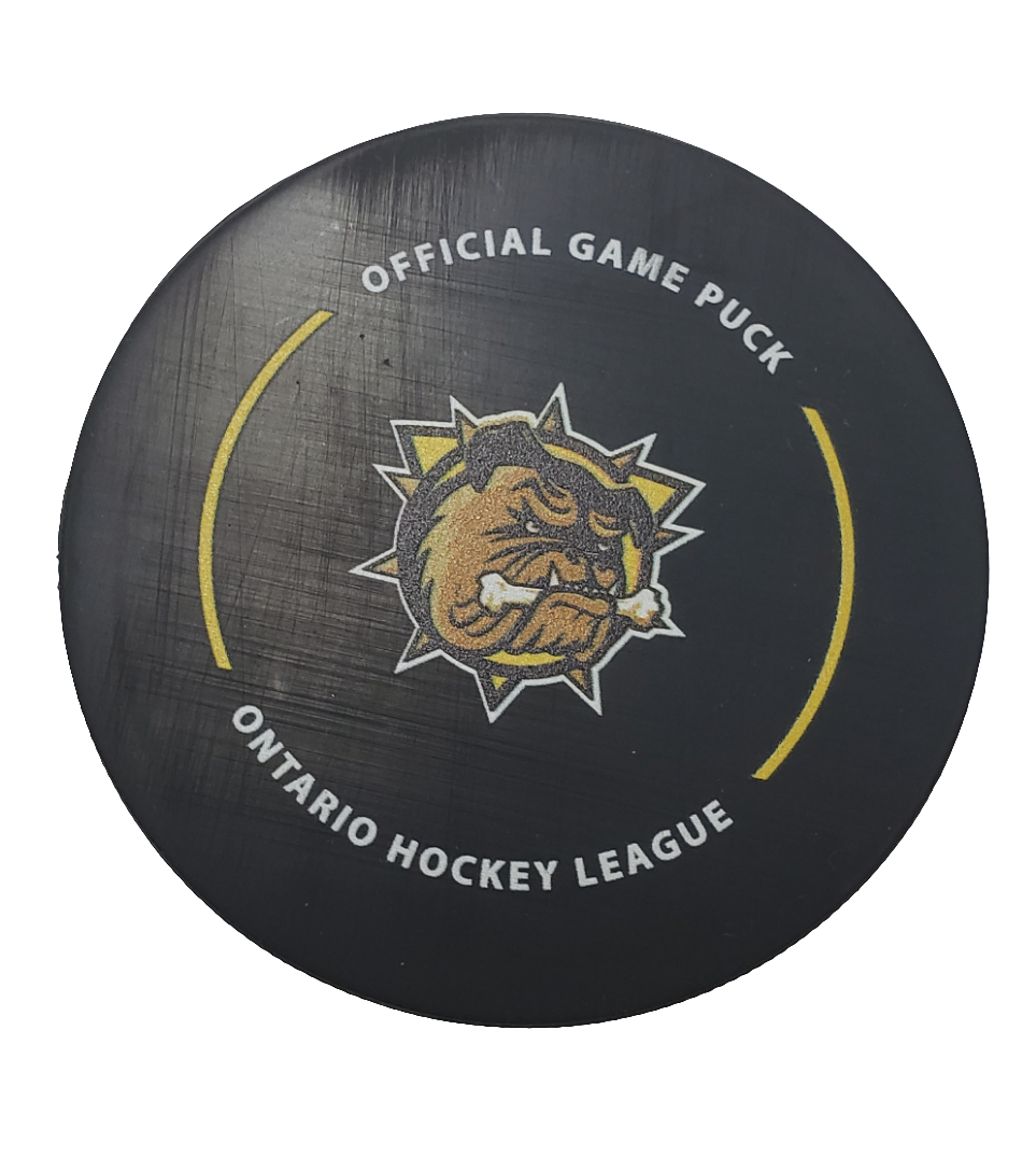 Official OHL Game puck 2024-25 Brantford Bulldogs from the Petes store