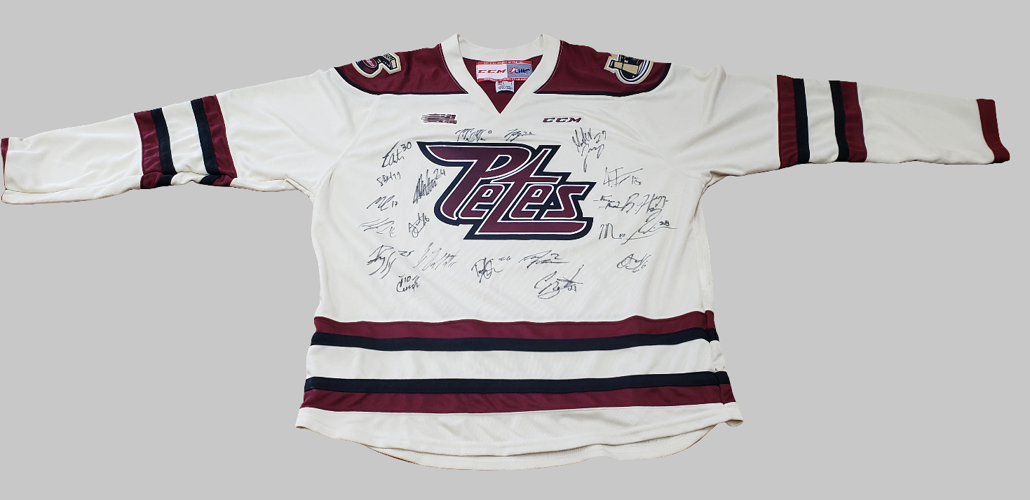 Peterborough Petes 2018-19 Team Signed Replica jersey