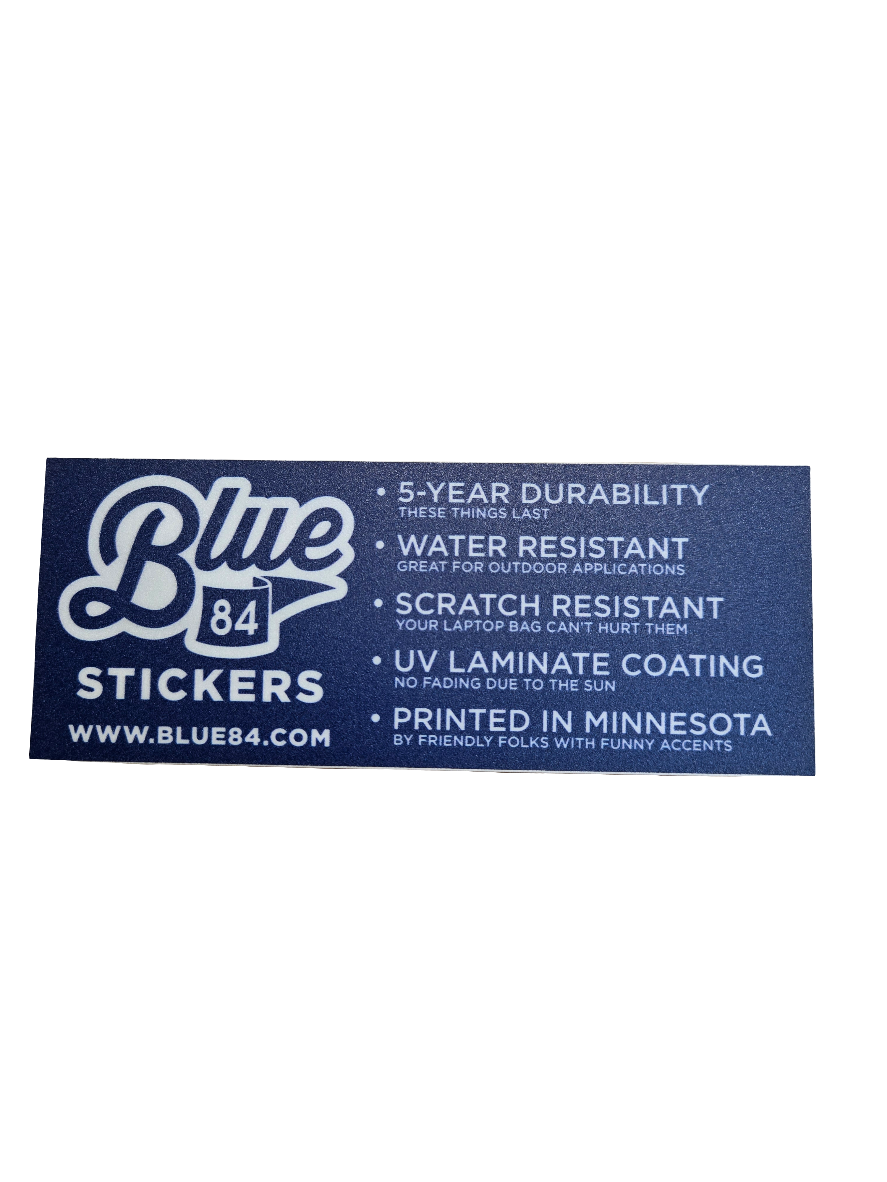 Petes & Lakers window stickers Blue 84