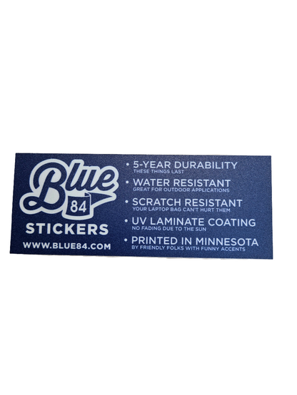 Petes & Lakers window stickers Blue 84