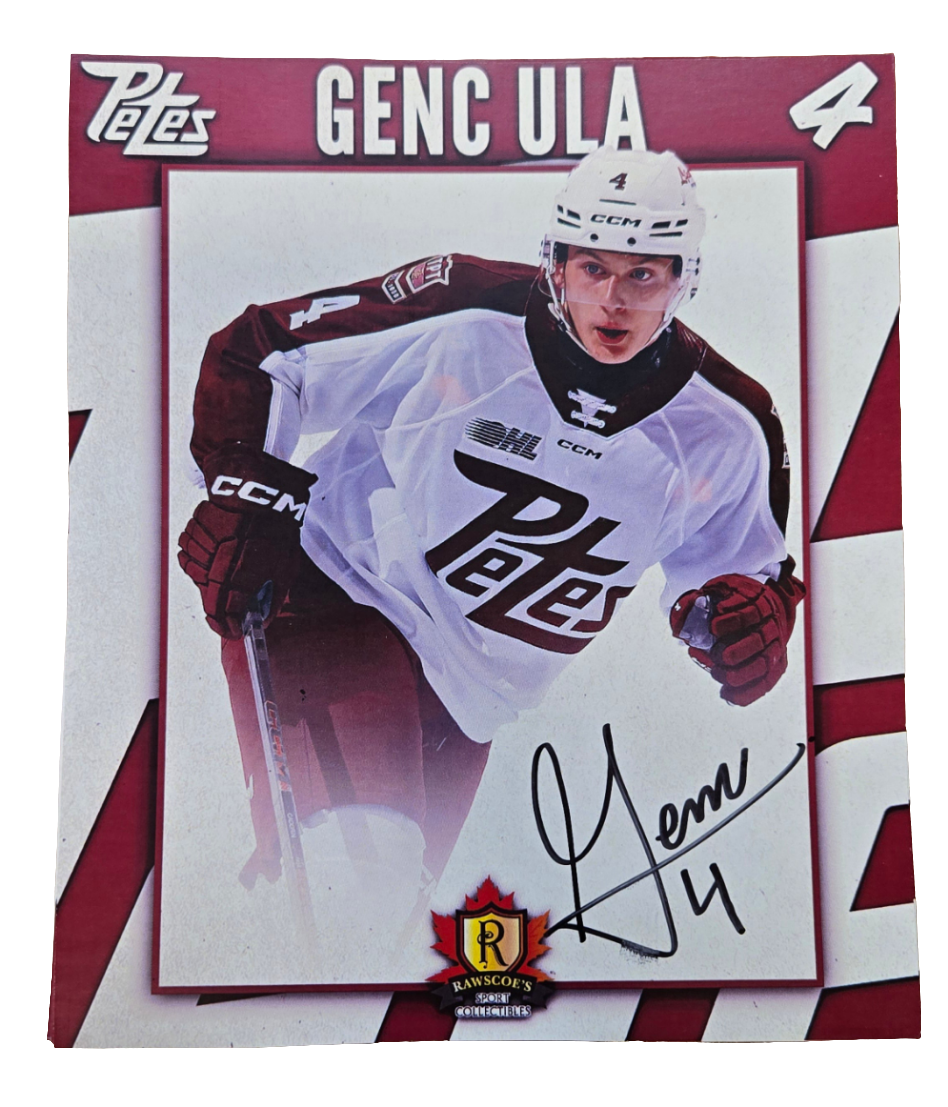 2024-25 Petes oversized autographed hockey prints card