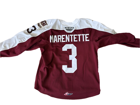 Thanasi Marentette 2024-25 pre-season game worn jersey