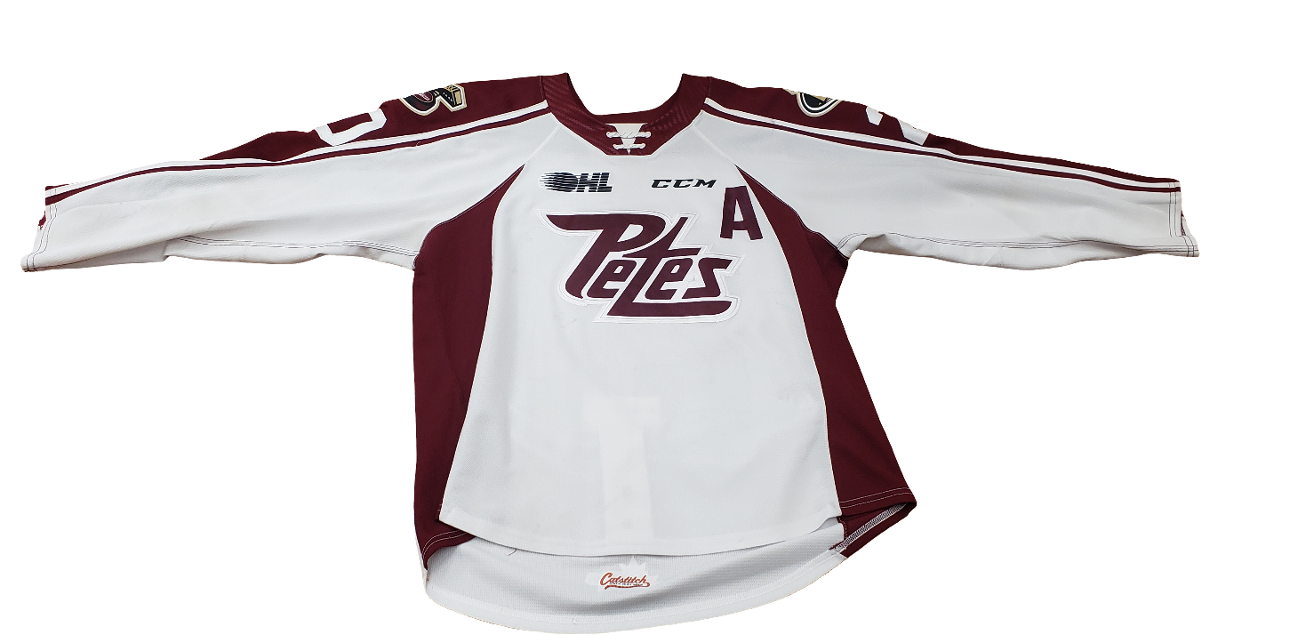 Peterborough Petes Declan Chisholm 2019-20 game worn jersey