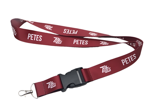 Peterborough Petes lanyard with detachable key area