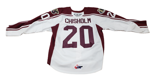 Peterborough Petes Declan Chisholm 2019-20 game worn jersey