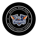 Official OHL Game puck Flint Firebirds from the Petes store