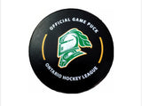Official OHL Game puck 2023-24 London Knights from the Petes store