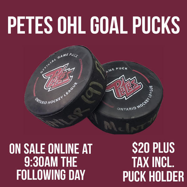 Official Petes Goal pucks – Petes Souvenir Store