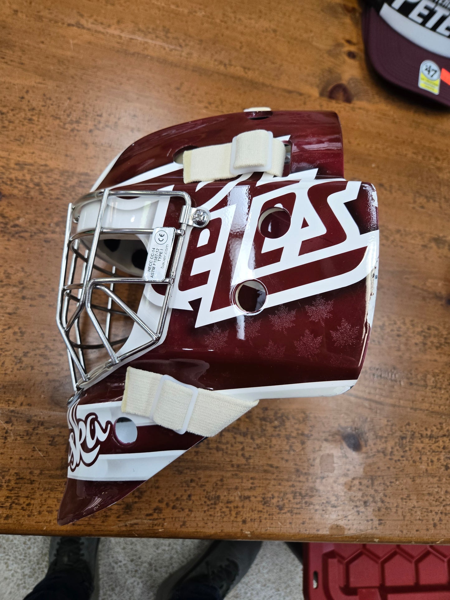 Liam Sztuska goalie helmets