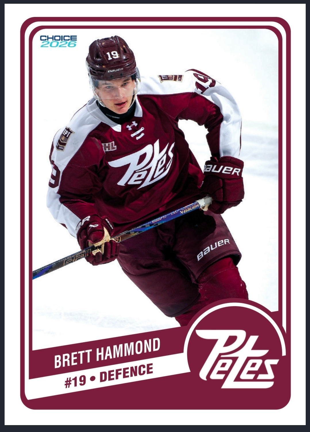 2025-26 Petes single hockey cards