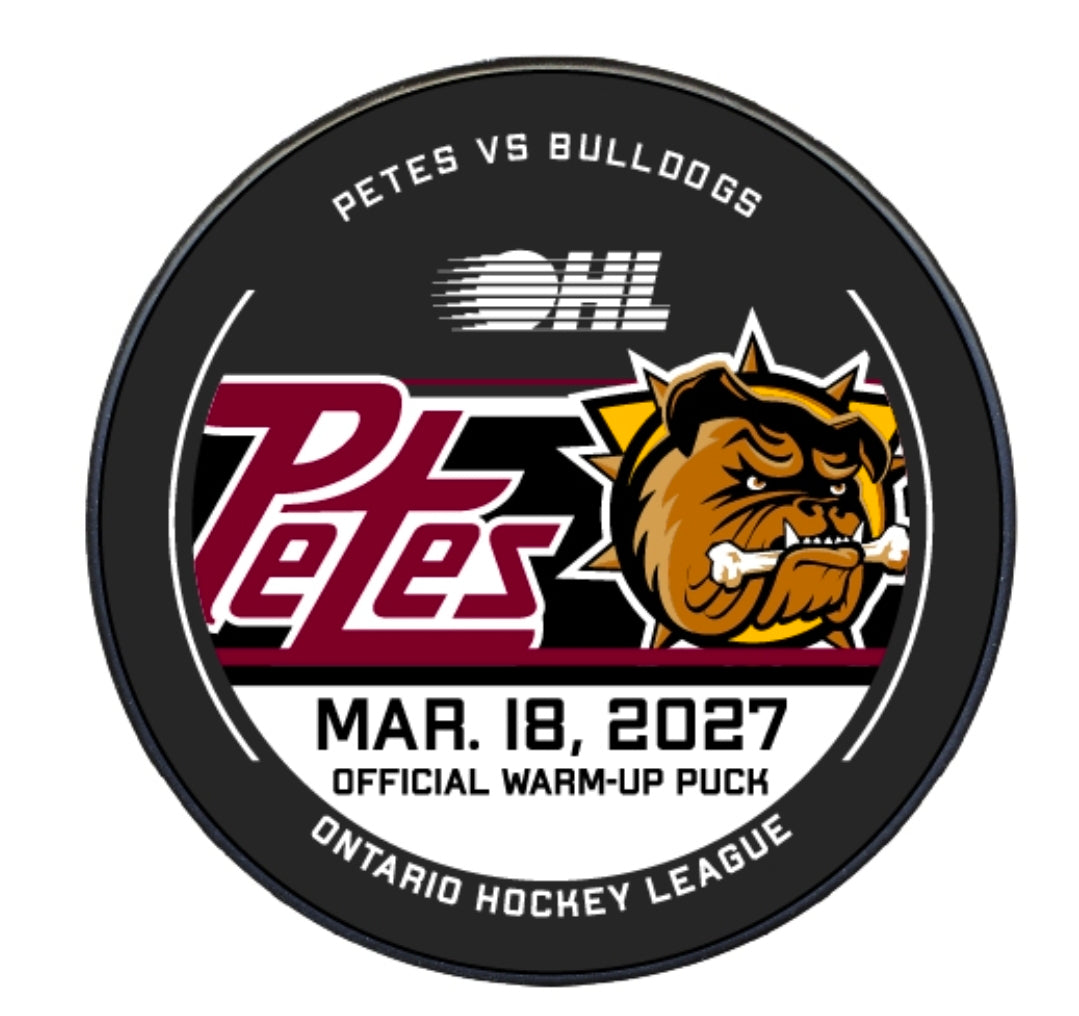 2026-27 Petes warm-up pucks