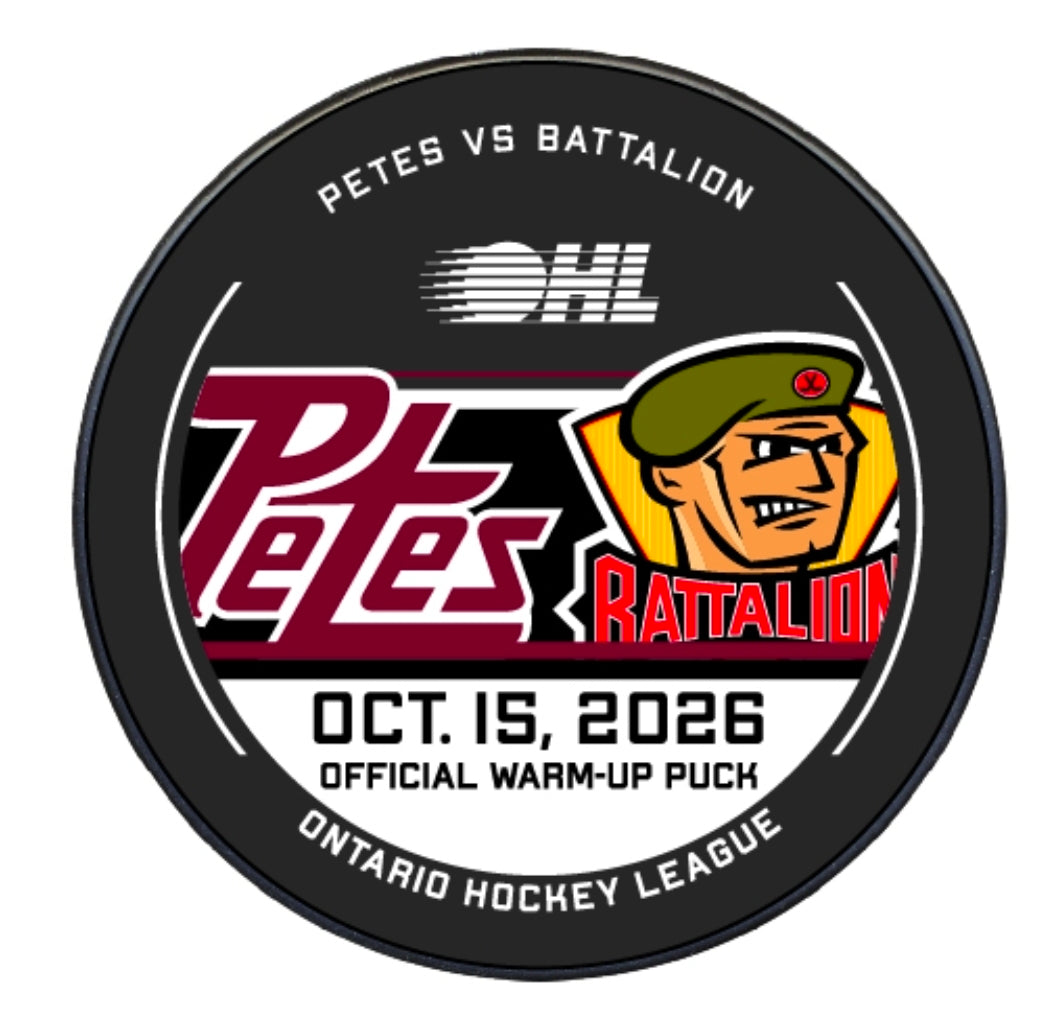 2026-27 Petes warm-up pucks