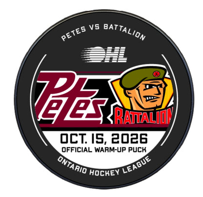 2026-27 Petes warm-up pucks