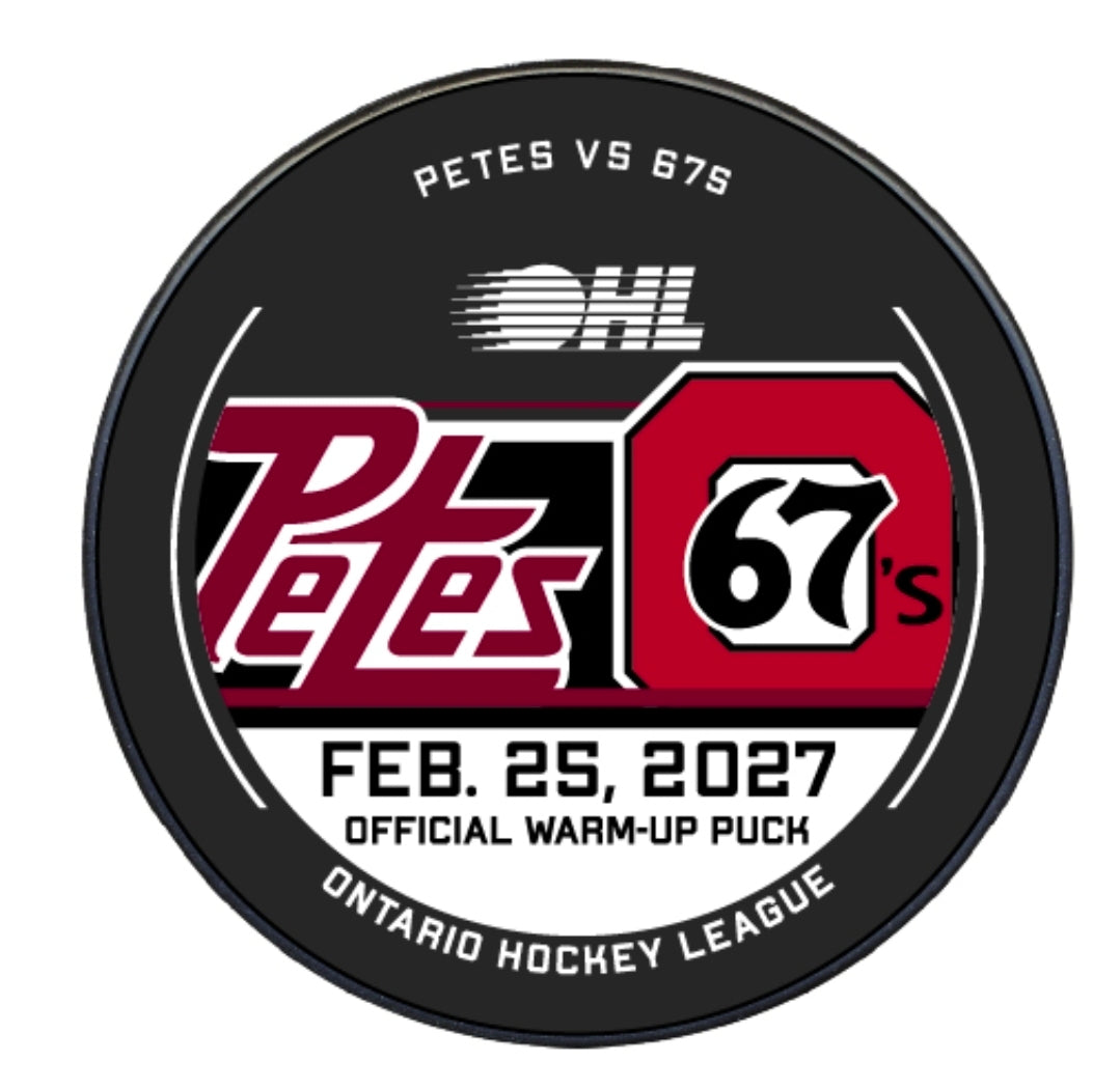 2026-27 Petes warm-up pucks