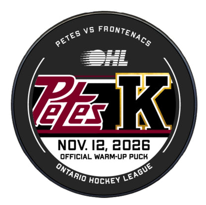 2026-27 Petes warm-up pucks