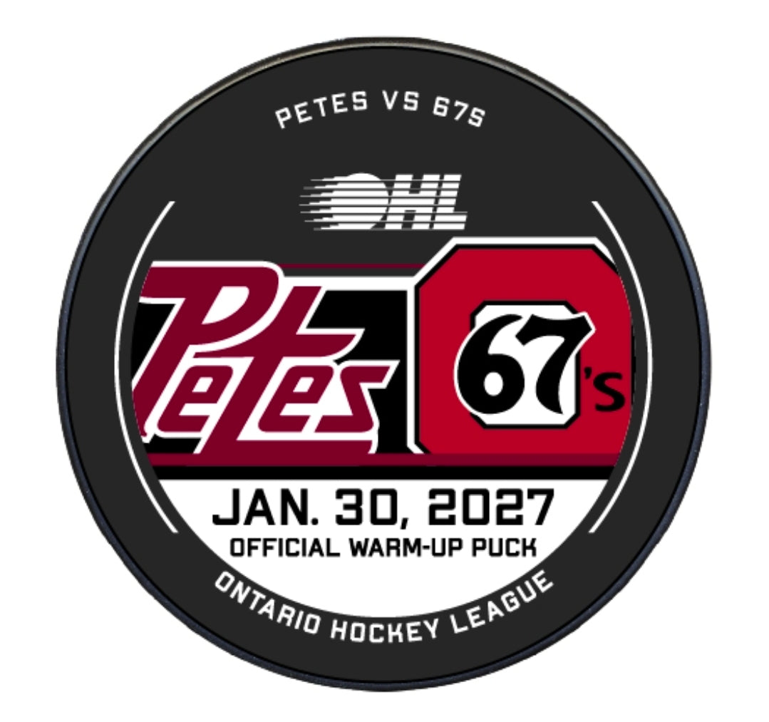 2026-27 Petes warm-up pucks