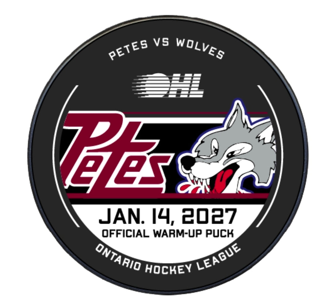 2026-27 Petes warm-up pucks