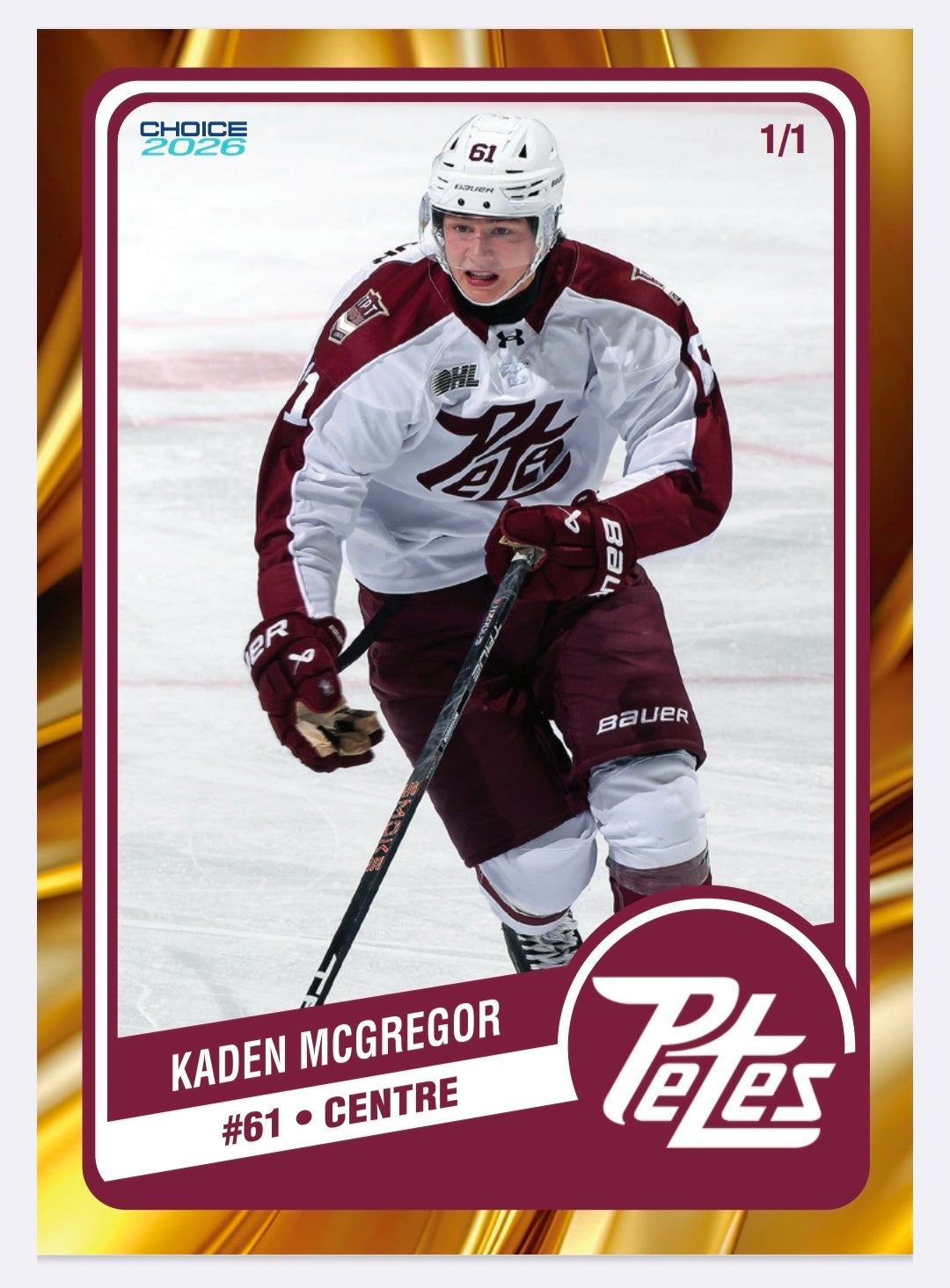 2025-26 Peterborough Petes card packs