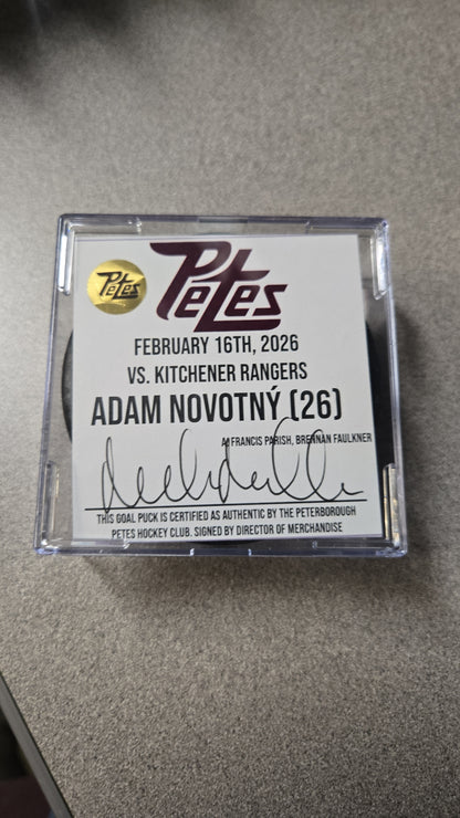 Official Petes home goal pucks