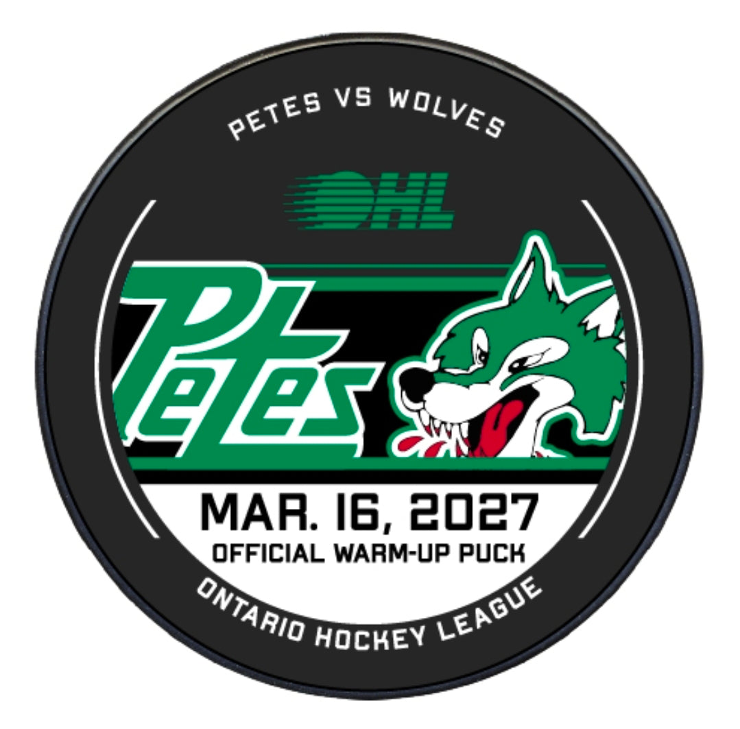 2026-27 Petes warm-up pucks