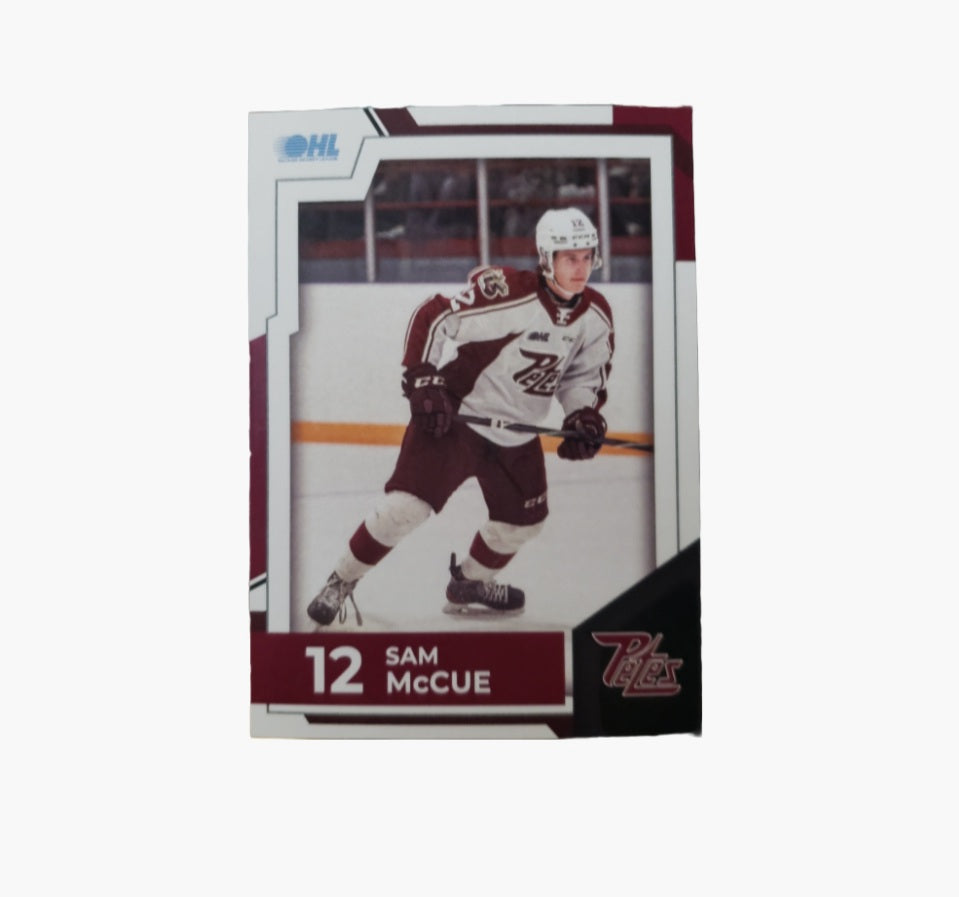 2022-23 Sam McCue Petes card no. 12