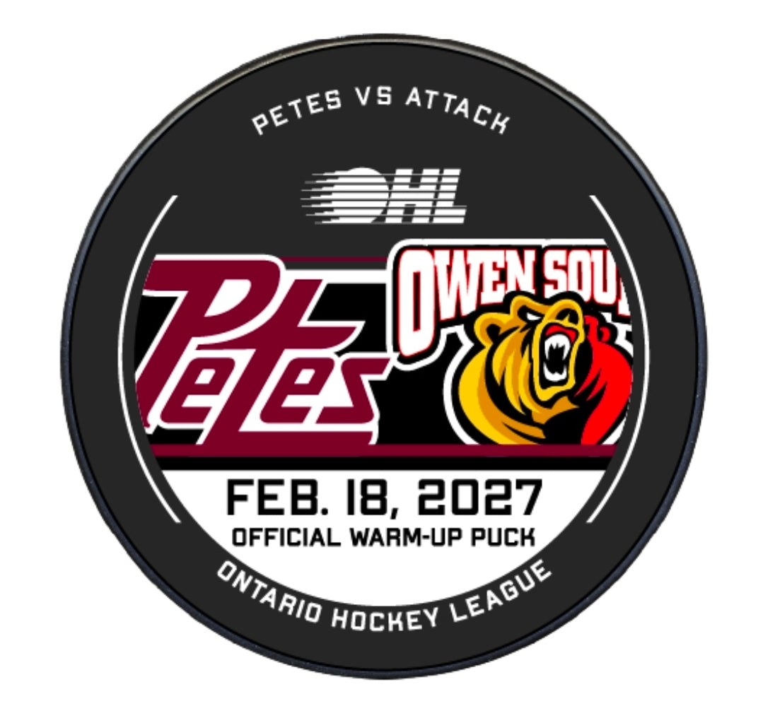 2026-27 Petes warm-up pucks