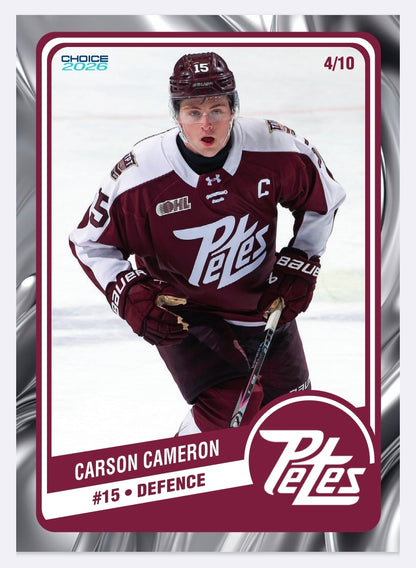2025-26 Peterborough Petes card packs