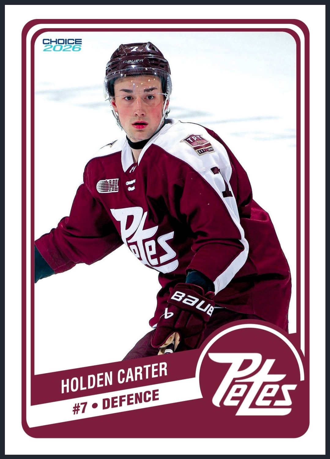 2025-26 Petes single hockey cards