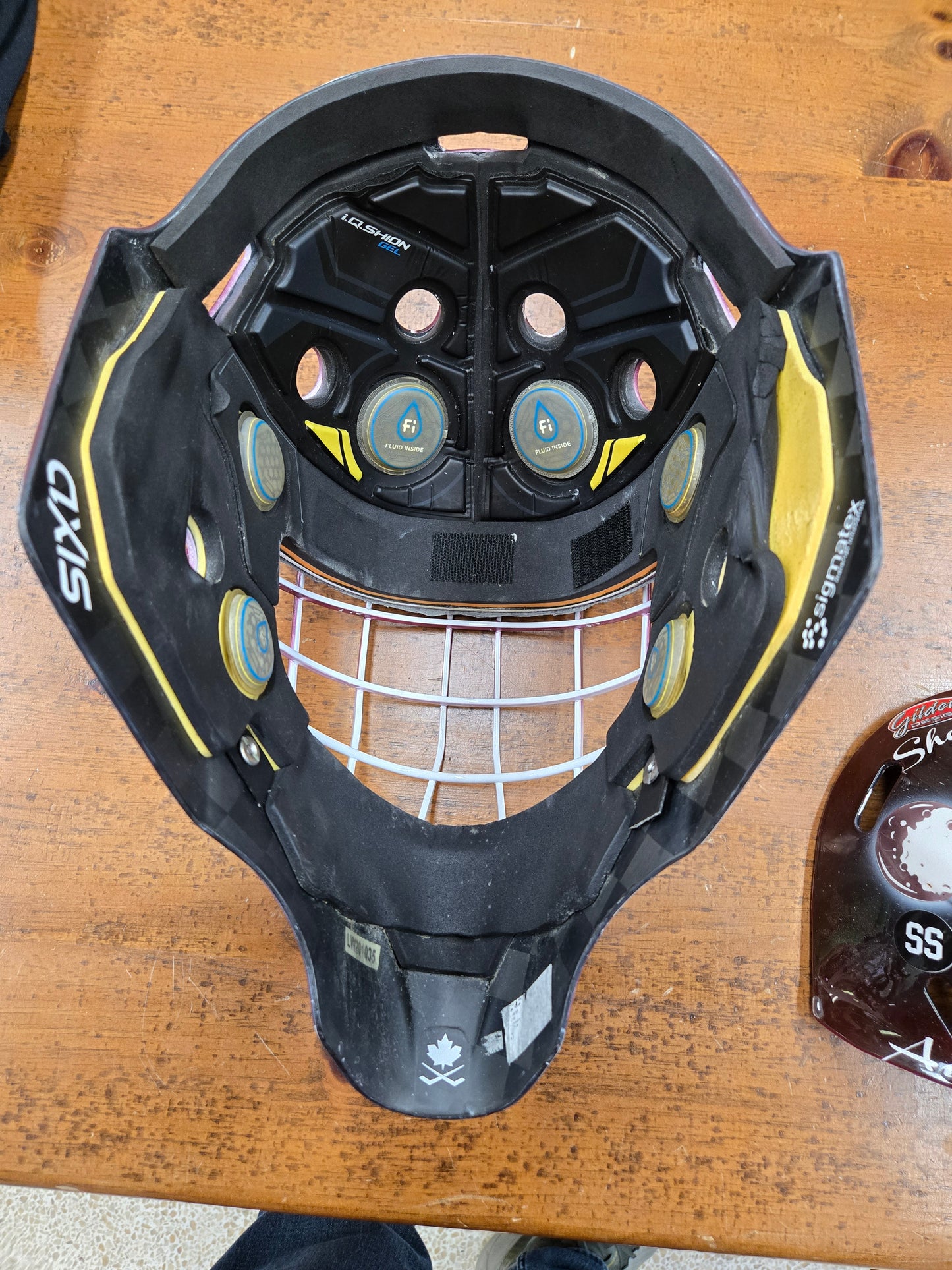 Liam Sztuska goalie helmets