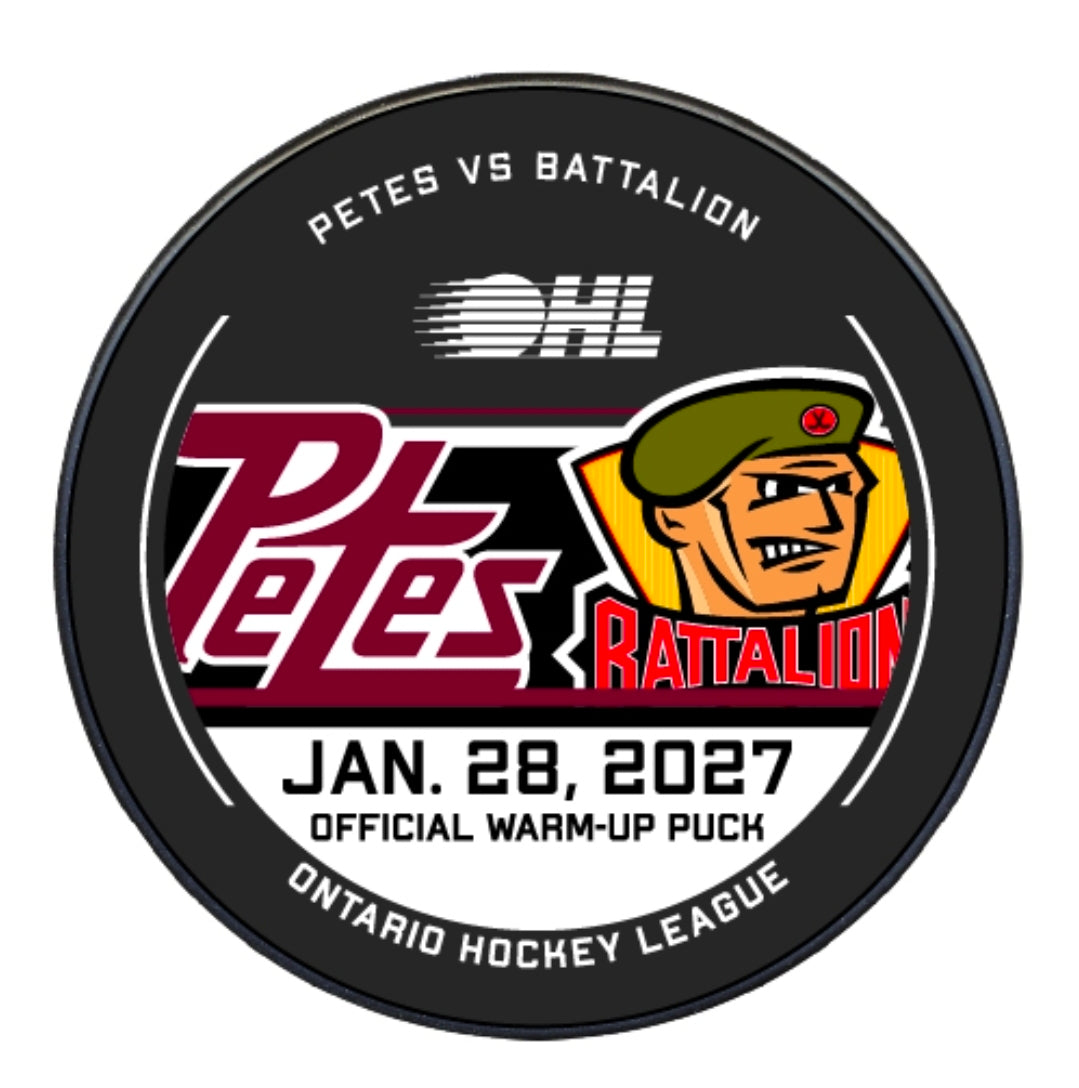 2026-27 Petes warm-up pucks