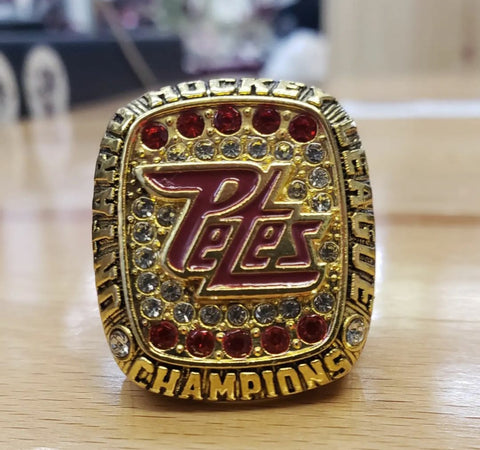 OHL Champion Peterborough Petes commemorative 2022-23 championship ring
