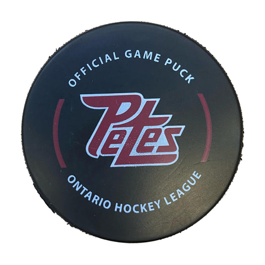 Peterborough Petes 2024-25 Official Game puck